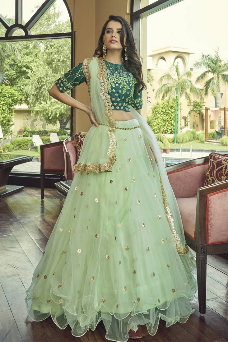 Semi Stitched Lehenga
